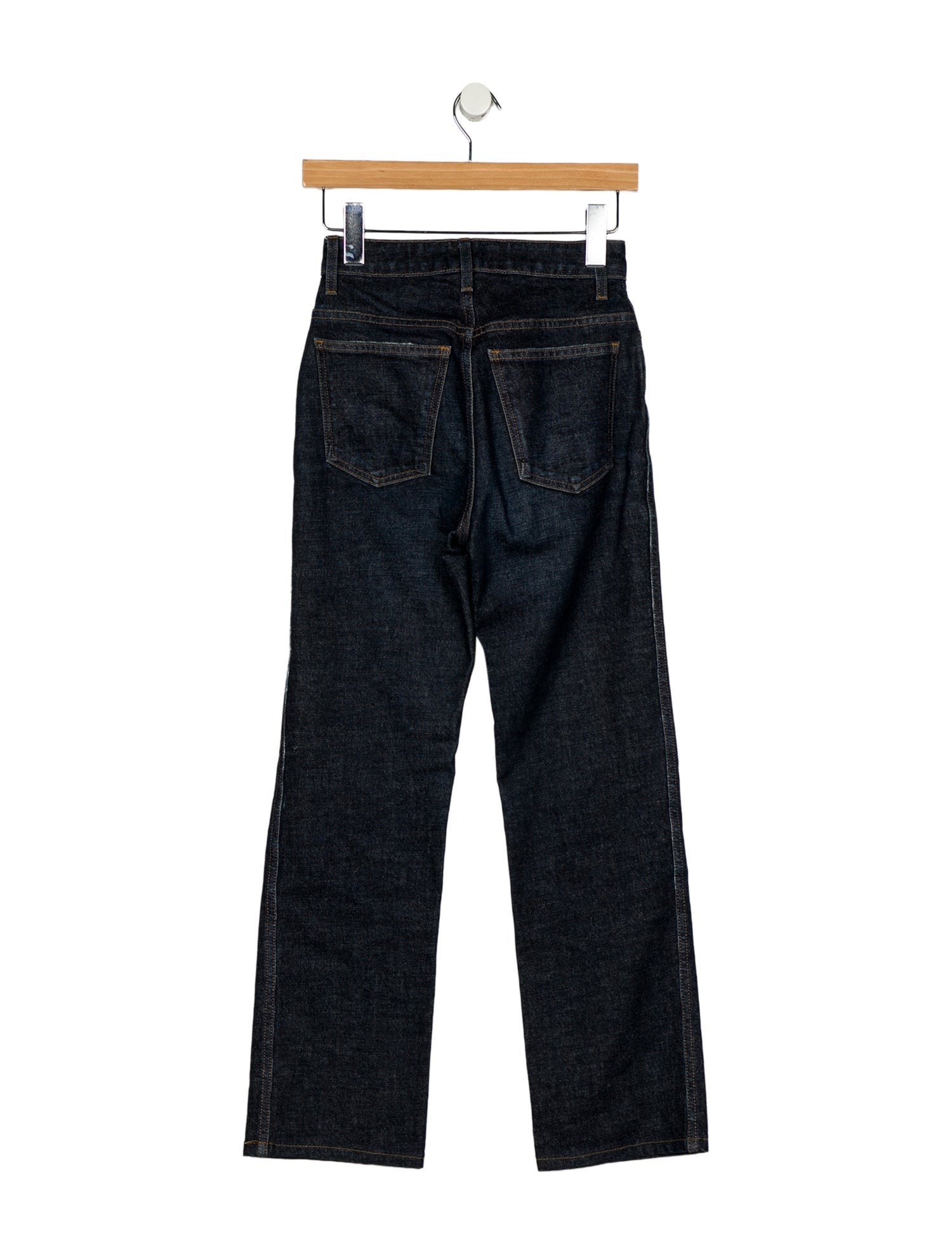 Khaite High-Rise Straight Leg Jeans