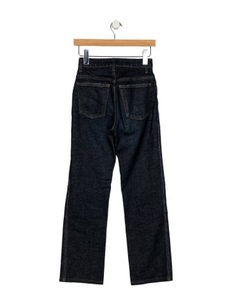 Khaite High-Rise Straight Leg Jeans