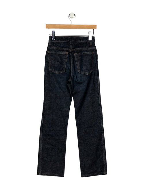 Khaite High-Rise Straight Leg Jeans