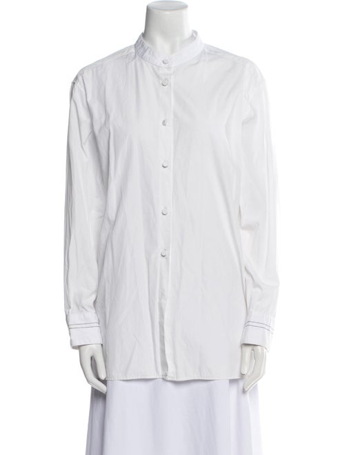 Khaite Long Sleeve Button-Up Top