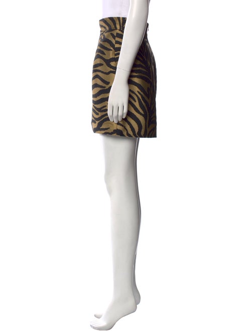 Khaite Animal Print Mini Skirt