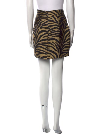 Khaite Animal Print Mini Skirt