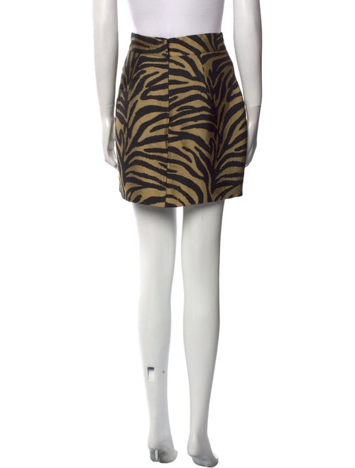 Khaite Animal Print Mini Skirt