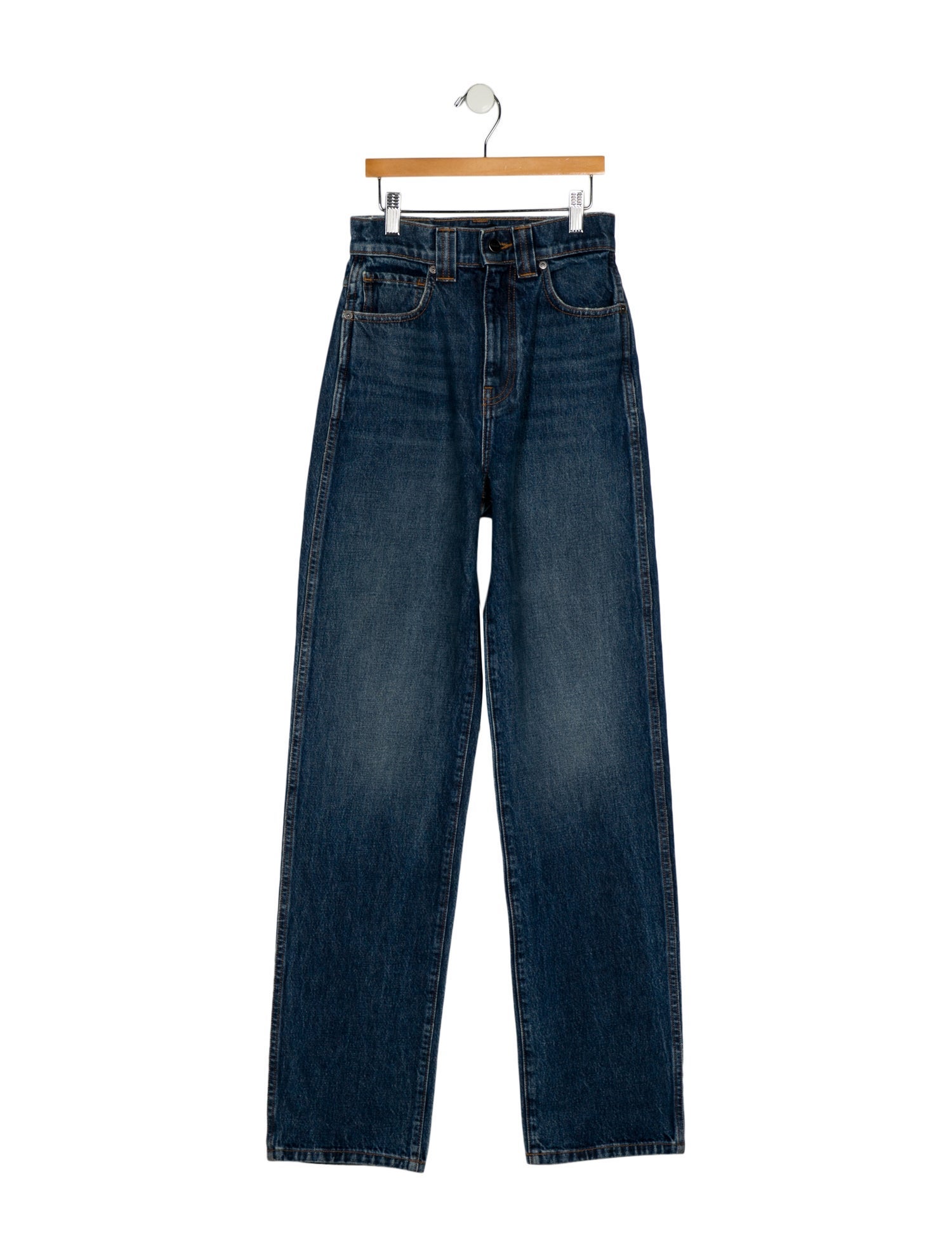 Khaite High-Rise Straight Leg Jeans w/ Tags