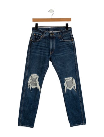 Khaite Mid-Rise Straight Leg Jeans