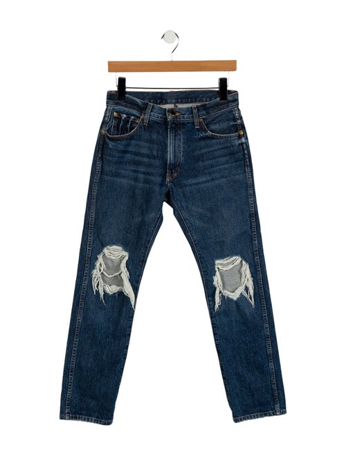 Khaite Mid-Rise Straight Leg Jeans