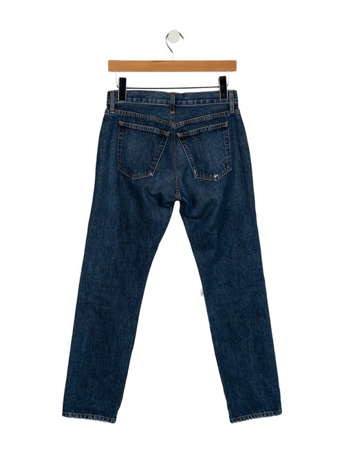 Khaite Mid-Rise Straight Leg Jeans