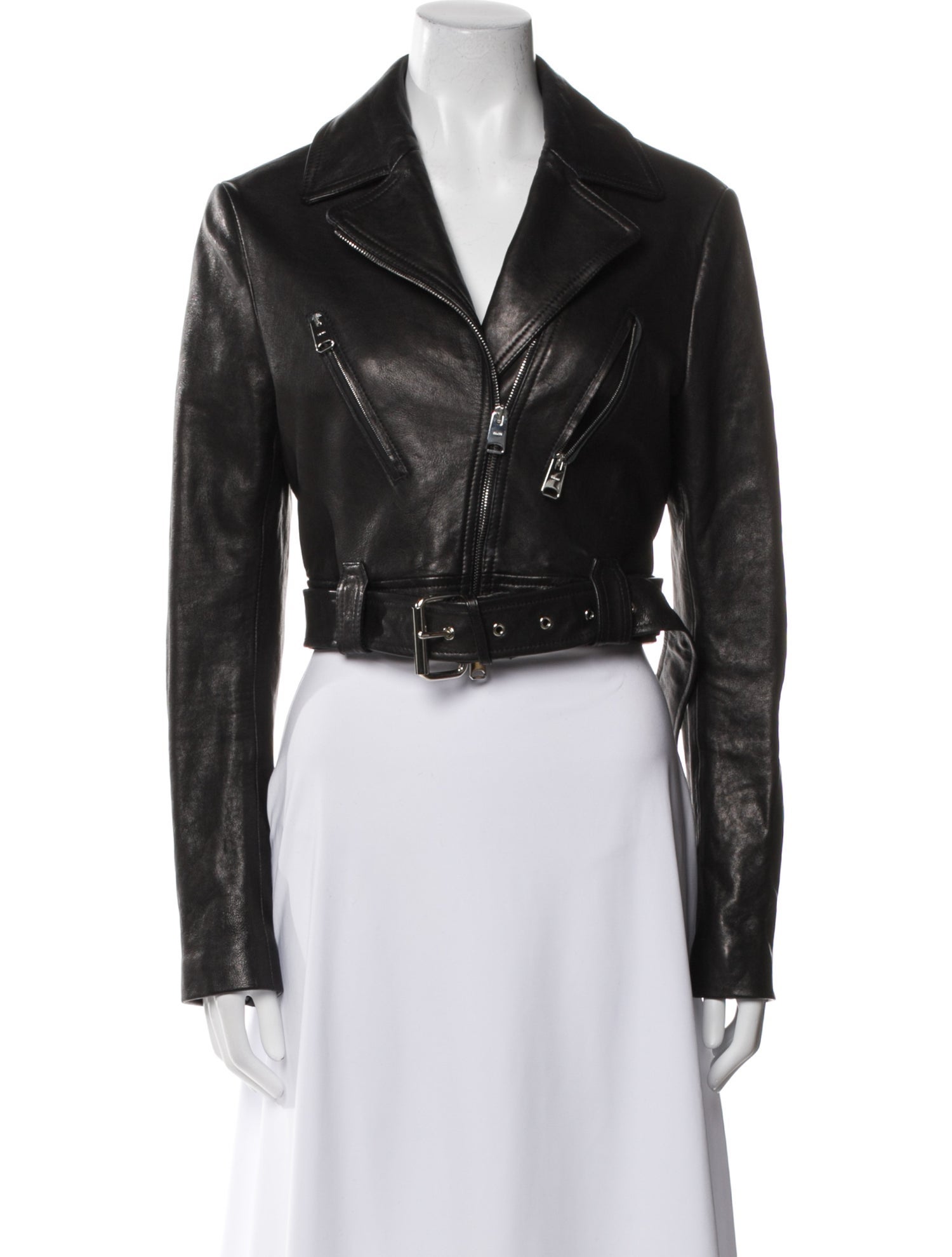 Khaite Leather Biker Jacket