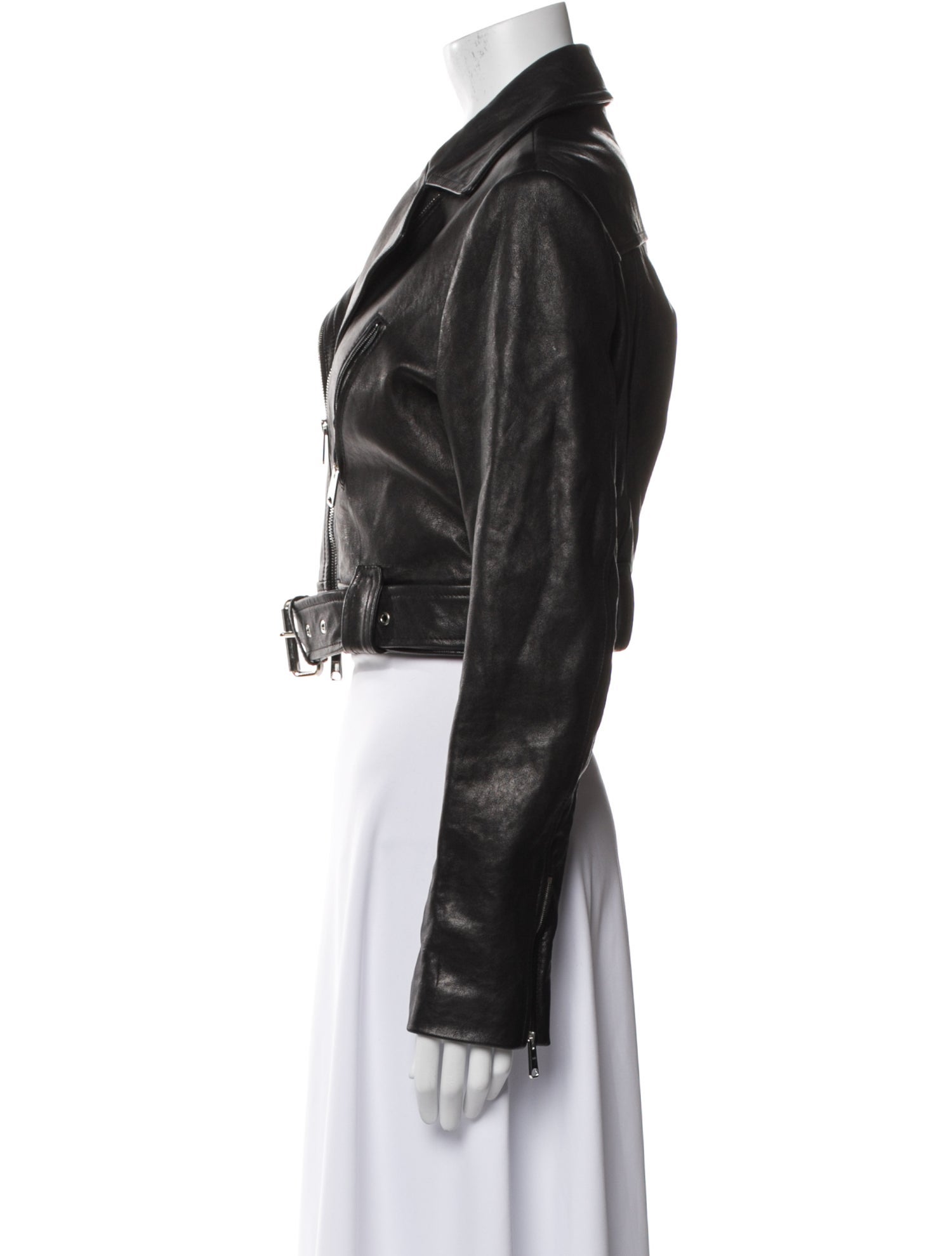Khaite Leather Biker Jacket