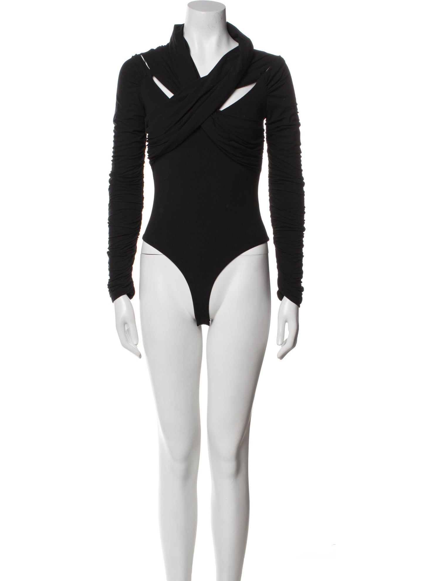 Khaite V-Neck Long Sleeve Bodysuit