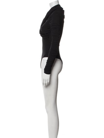 Khaite V-Neck Long Sleeve Bodysuit