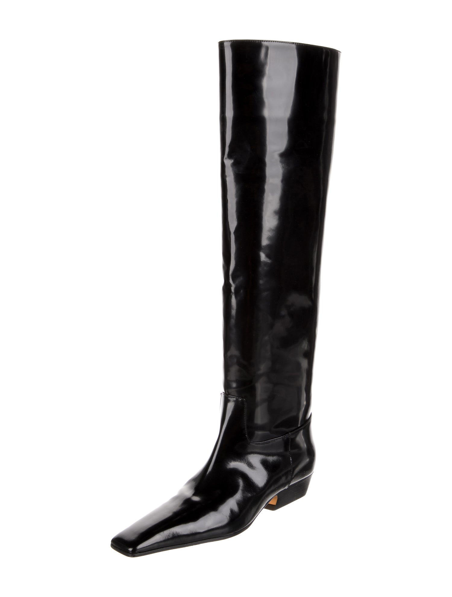 Khaite Patent Leather Boots