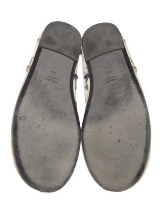 Khaite Mesh Floral Print Ballet Flats