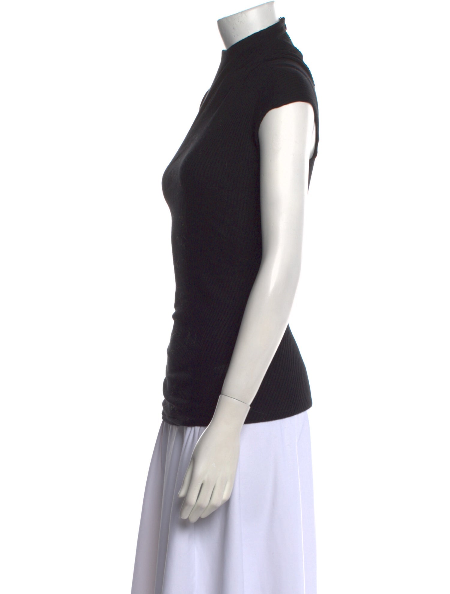 Khaite Mock Neck Short Sleeve Top