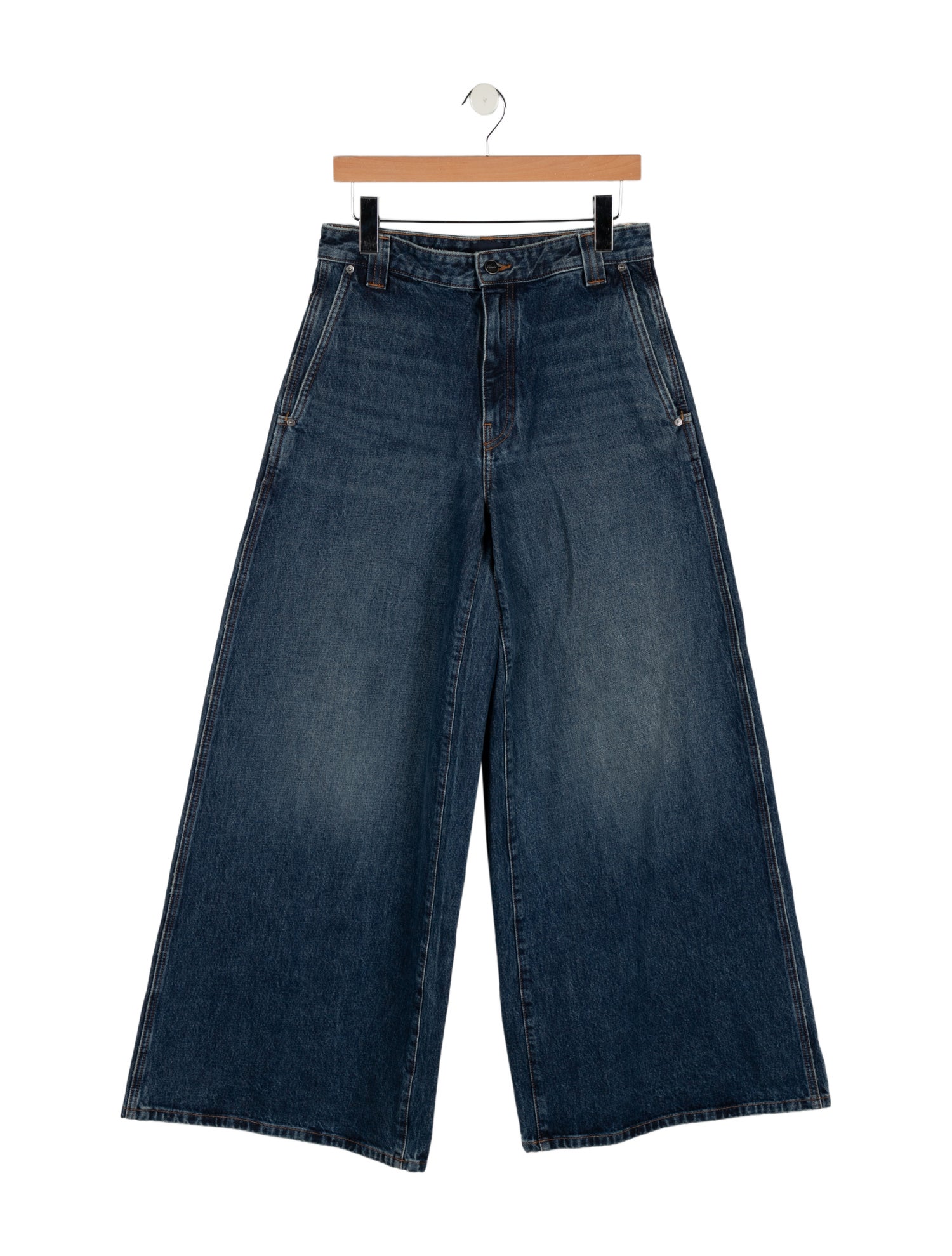 Khaite High-Rise Wide Leg Jeans