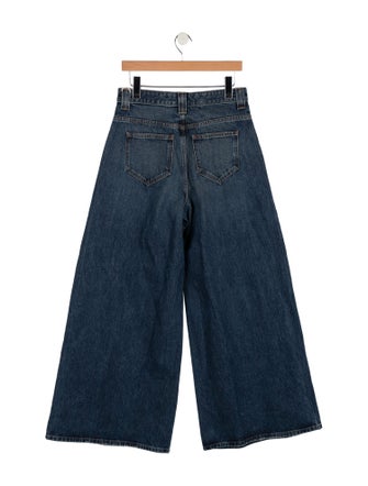 Khaite High-Rise Wide Leg Jeans