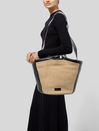Khaite Straw Bucket Bag