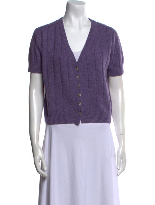 Khaite Cashmere V-Neck Crop Top