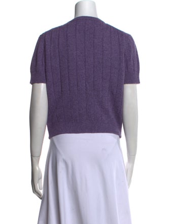 Khaite Cashmere V-Neck Crop Top