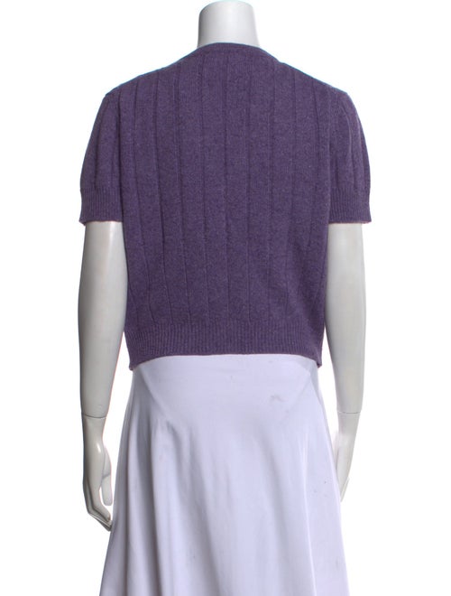 Khaite Cashmere V-Neck Crop Top