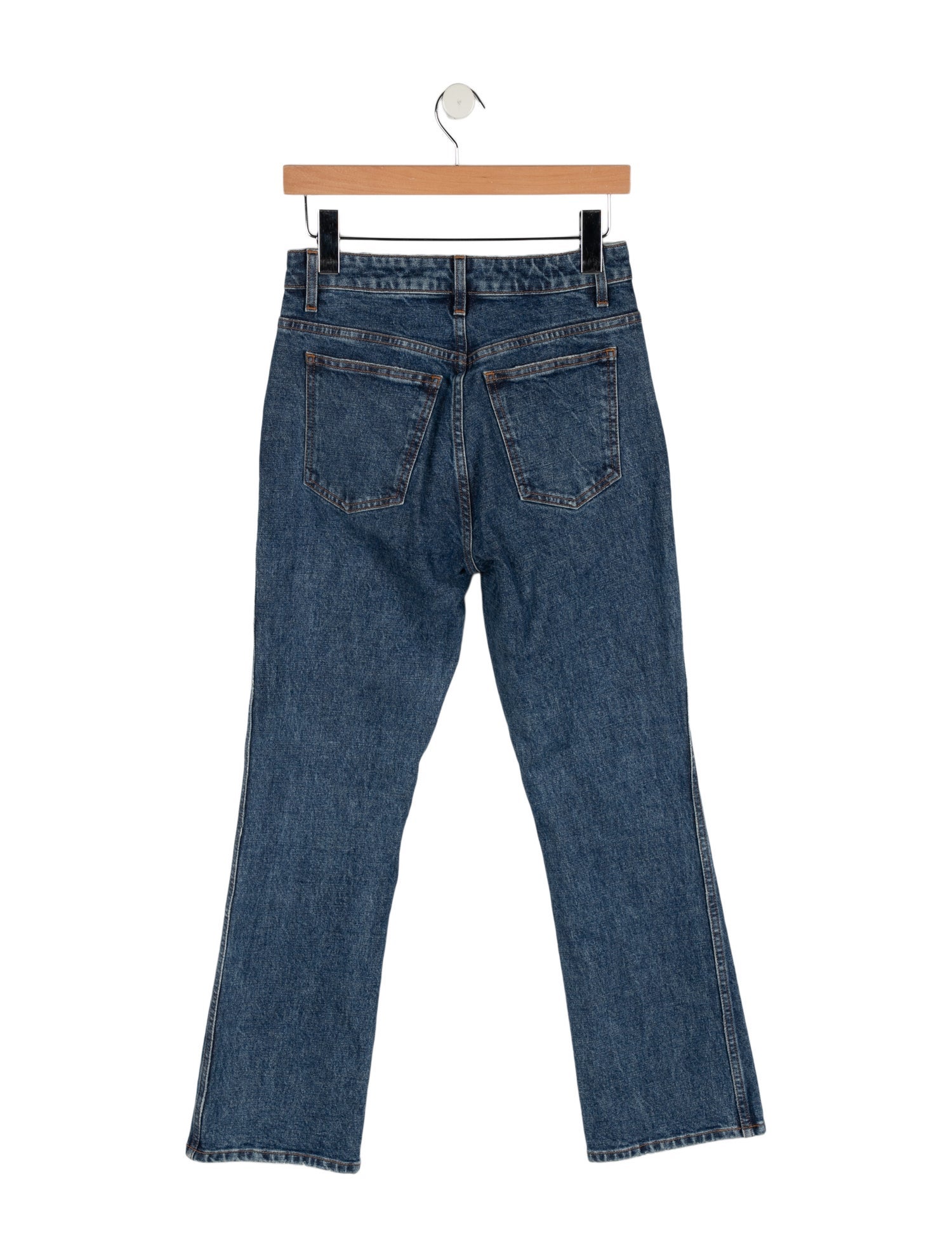 Khaite Mid-Rise Straight Leg Jeans