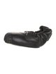 Khaite Leather Bow Accents Ballet Flats