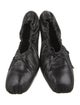 Khaite Leather Bow Accents Ballet Flats