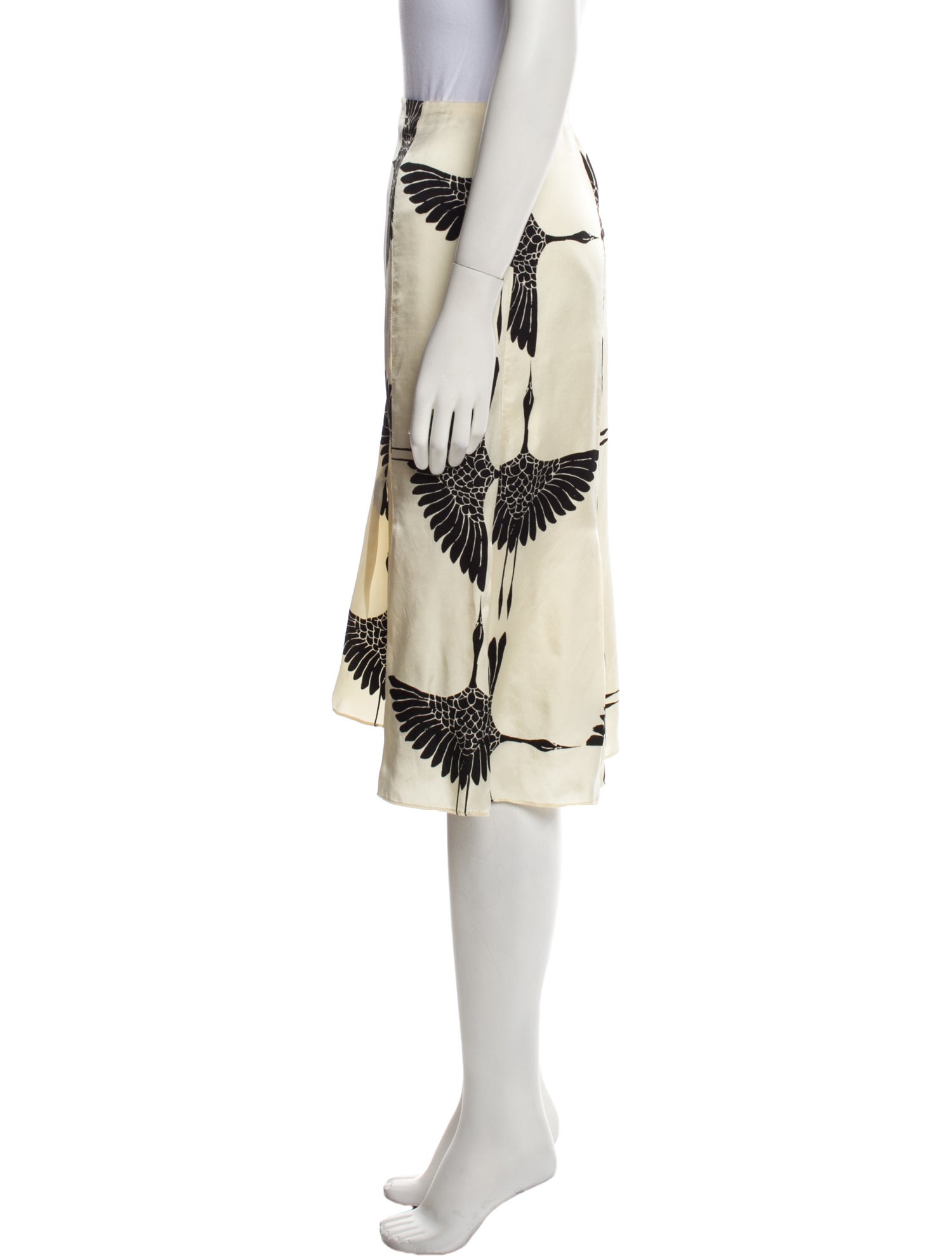 Khaite Printed Knee-Length Skirt