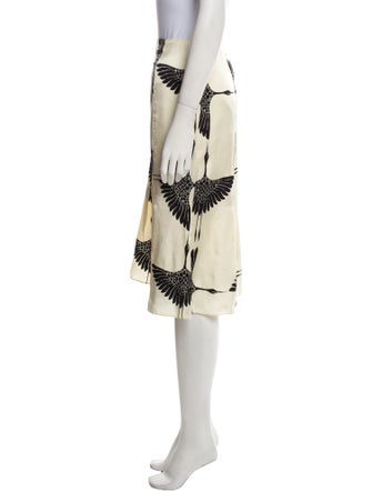 Khaite Printed Knee-Length Skirt