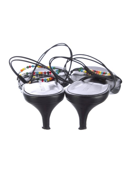 Khaite Leather Slingback Sandals