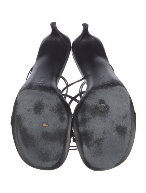 Khaite Leather Slingback Sandals