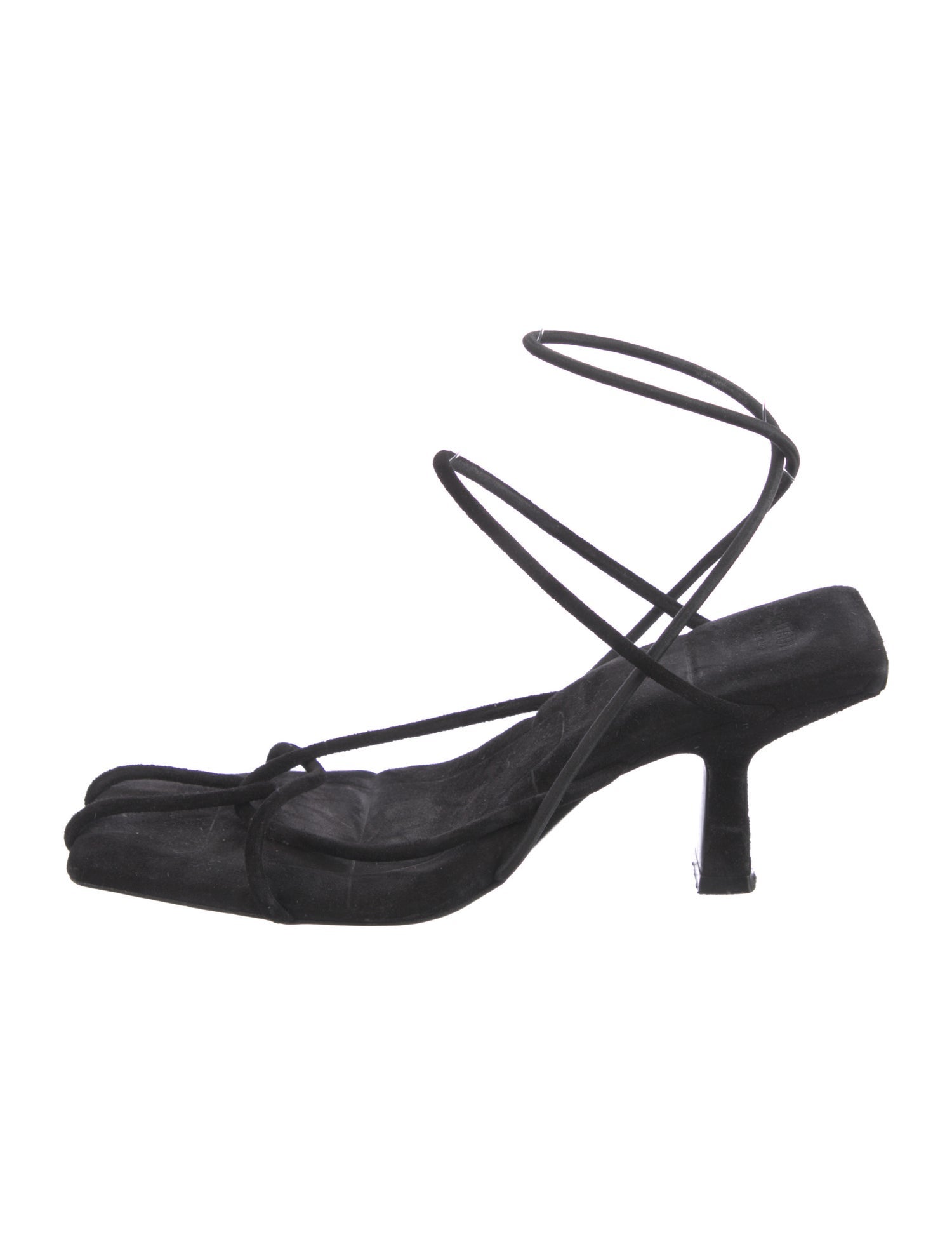 Khaite Suede Slingback Sandals