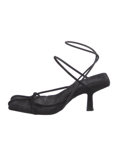Khaite Suede Slingback Sandals