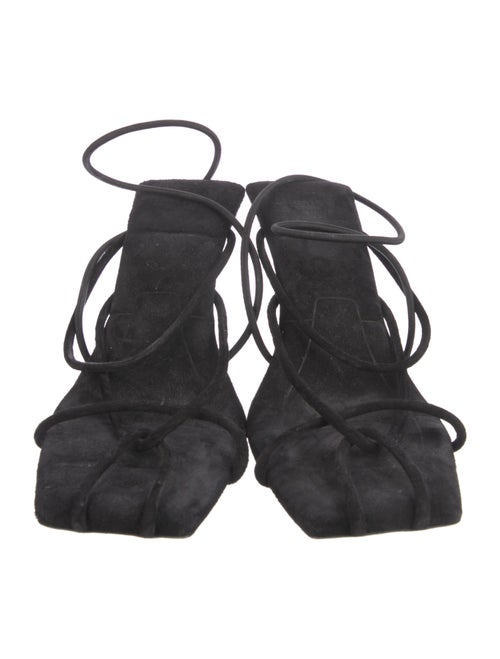 Khaite Suede Slingback Sandals