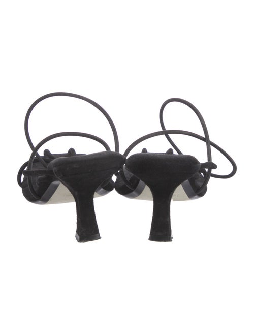 Khaite Suede Slingback Sandals