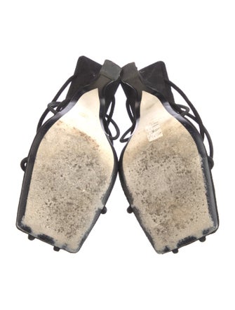 Khaite Suede Slingback Sandals