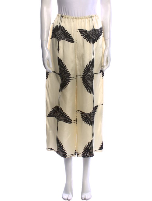 Khaite Printed Wide Leg Pants