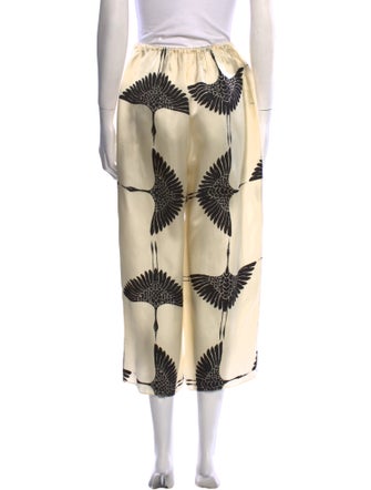 Khaite Printed Wide Leg Pants