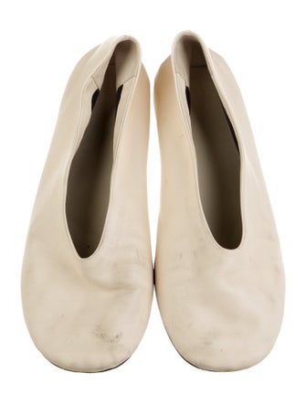 Khaite Leather Ballet Flats