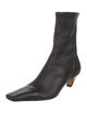 Khaite Leather Studded Accents Sock Boots