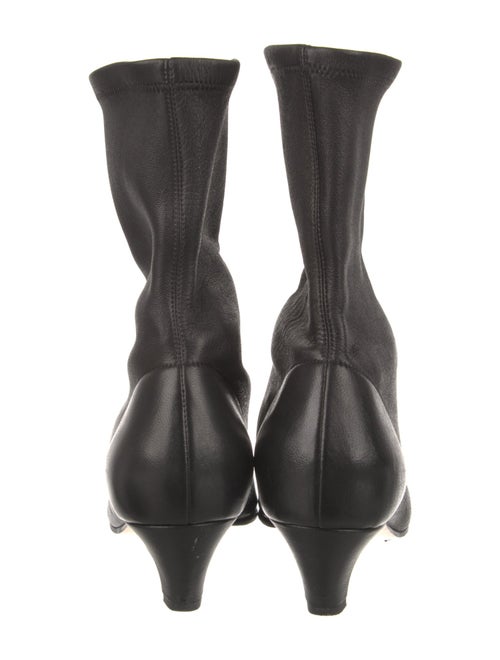 Khaite Leather Studded Accents Sock Boots