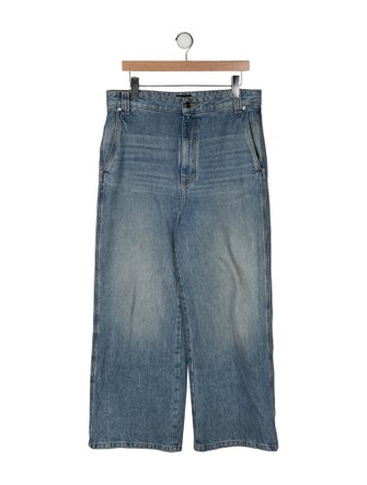 Khaite High-Rise Wide Leg Jeans