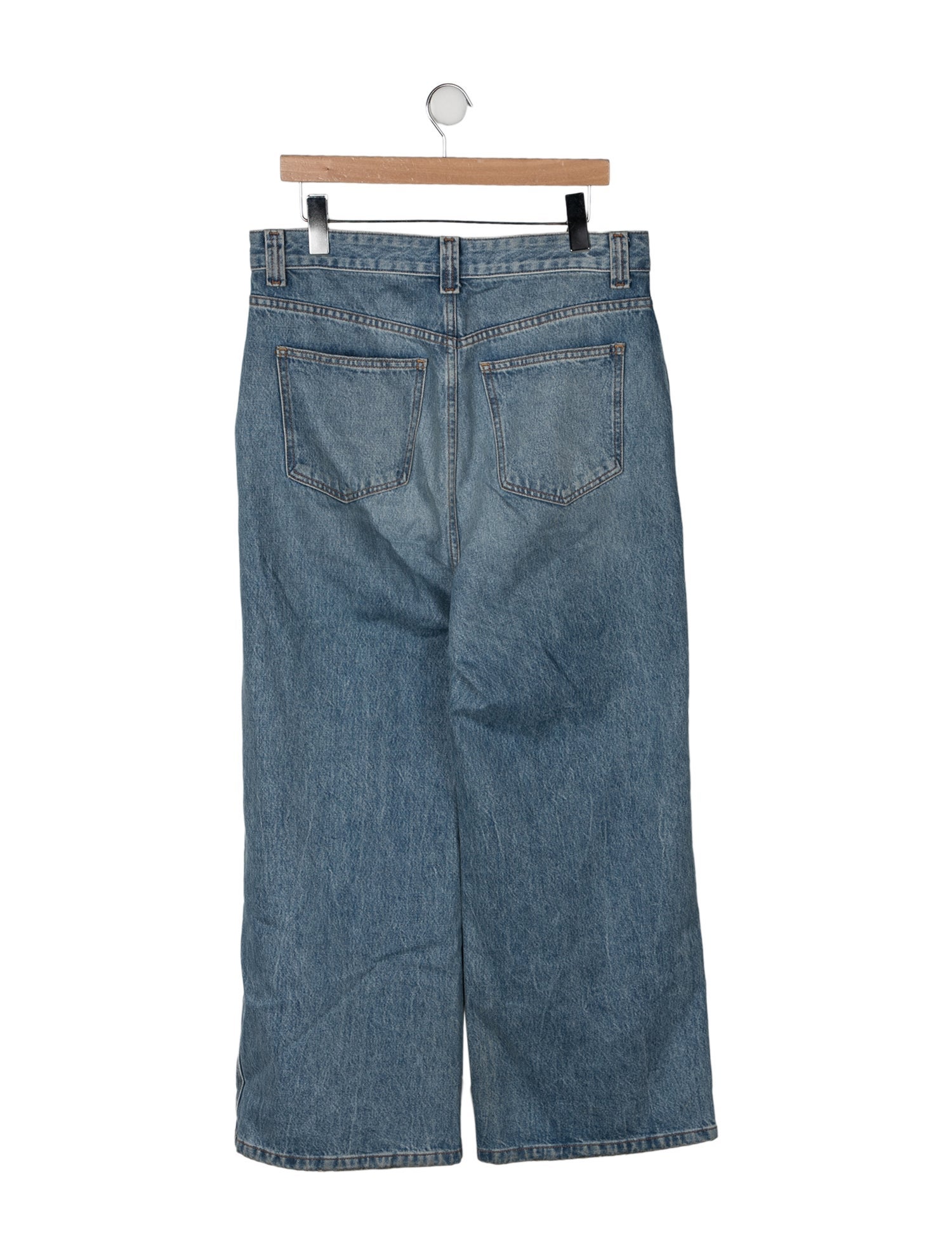 Khaite High-Rise Wide Leg Jeans