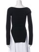 Khaite Square Neckline Long Sleeve Bodysuit