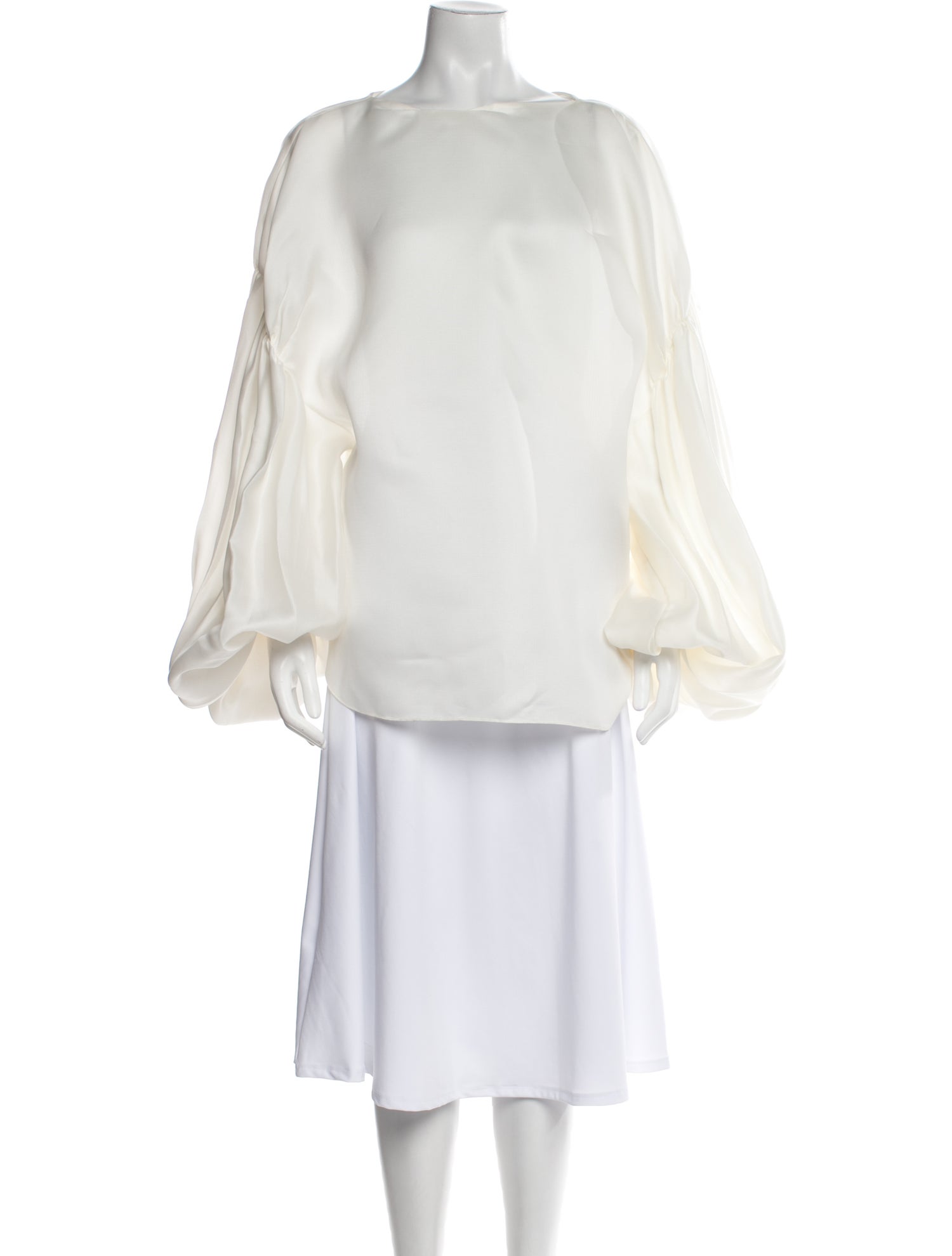 Khaite Silk Bateau Neckline Tunic w/ Tags