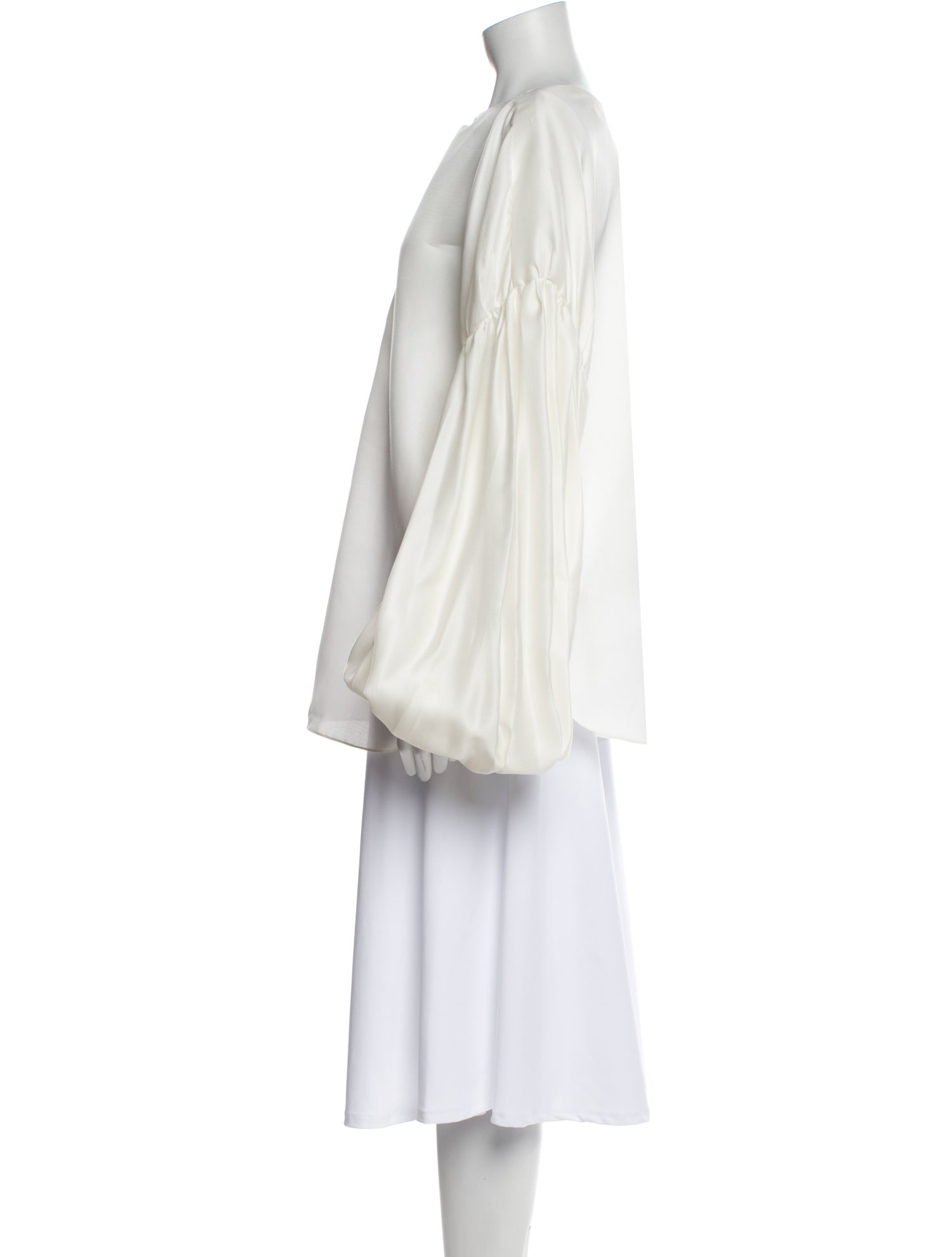 Khaite Silk Bateau Neckline Tunic w/ Tags