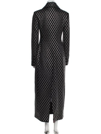 Khaite Plaid Print Trench Coat