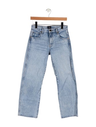 Khaite Mid-Rise Straight Leg Jeans