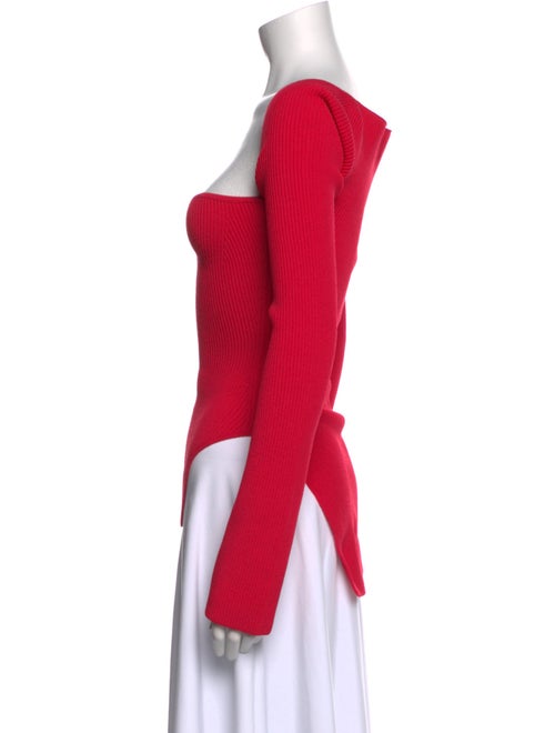 Khaite Square Neckline Long Sleeve Bodysuit