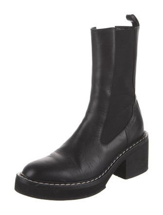 Khaite Leather Chelsea Boots